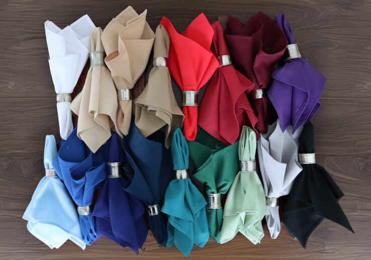 spun polyester tablecloth napkin