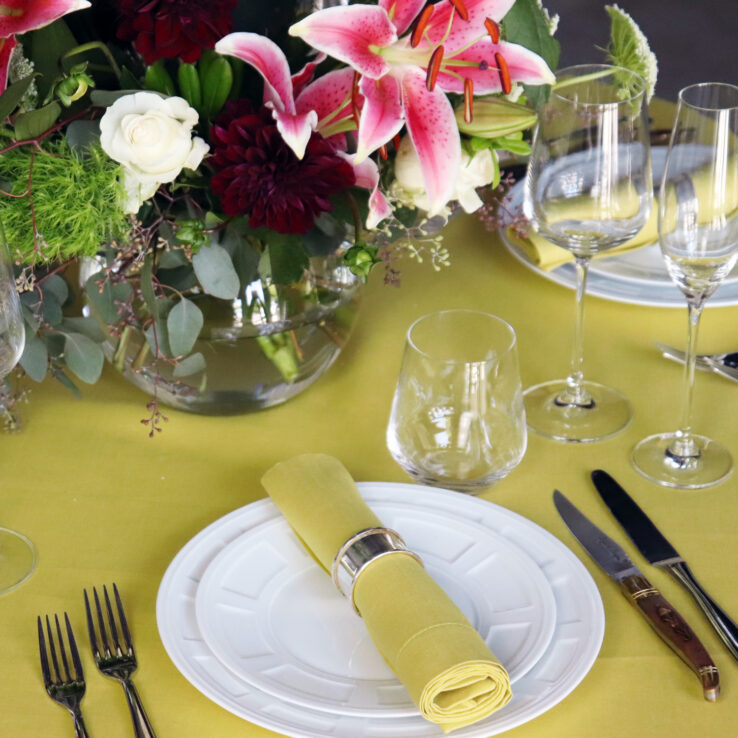 sunny tablecloth for summer