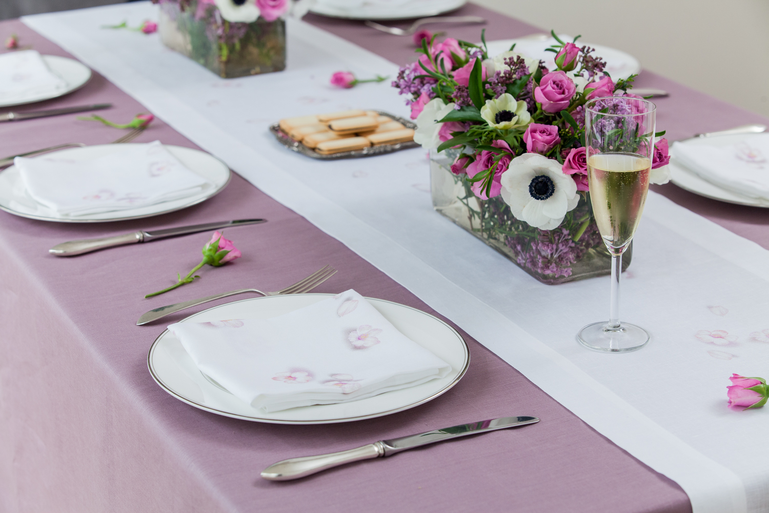 Cherry Blossom Linen Napkin