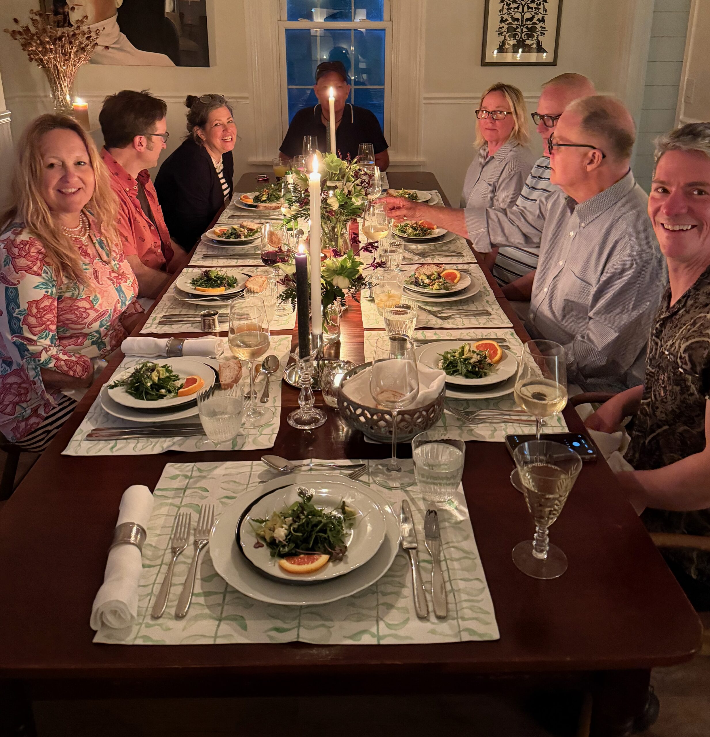 hosting with Huddleson Spring dinner party rocket citrus salad 