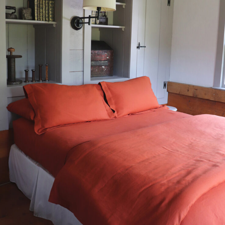 Terracotta Linen Sheets 